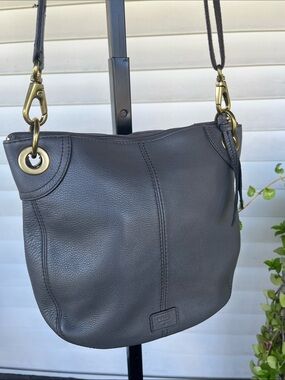 FOSSIL GRAY CROSSBODY PURSE BAG